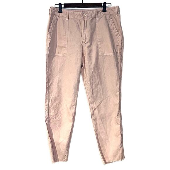 Kaari Women's Peach Linen Blend Pants Size 12 - Picture 1 of 8